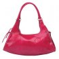 Rose Colored Purse with Floral Embroidery