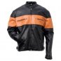 Men's Hand-Sewn Pebble Grain Genuine Leather Jacket (Large)