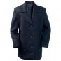 Ladies' Wool Blend Navy Blue Pea Coat (Small)