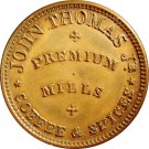 Spectacularly Double Struck NY010G-1a, John Thomas, Albany, New York, Civil War Token