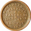 MI580B-1a, R9 Hatch & Craw, Lowell, Michigan, Civil War Token