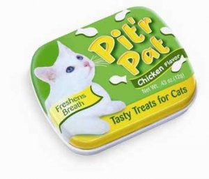 Pitr Pat Cat Candy Tin Display 12pc Chicken Flavor
