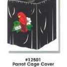 Cage Cover - Black W/red Parrot (fits #121,122,123,125 Cages)
