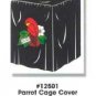 Cage Cover - Black W/red Parrot (fits #121,122,123,125 Cages)