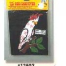 Cage Cover - Black W/cockatoo - Fits 128 Cage