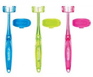 Quadbrush Cat Toothbrush With Holder