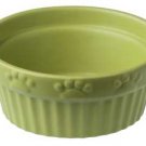 Designer Stoneware Tuscan Fluted Cat Dish 5