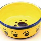 Designer Stoneware Classic Paw Print Cat Dish 5
