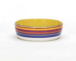 Kate Ward Thacker Rainbow Stripe Cat Dish 5