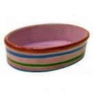 Ceramic Purple Swirl Cat Dish 6.25