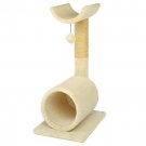 Kitty Nest 2 W/tunnel & Cradle On Post