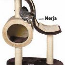 Nerja Cat Post With Wave And Cave 30x16x39