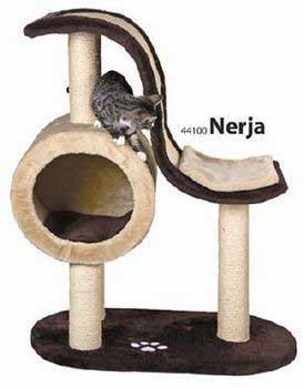 Nerja Cat Post With Wave And Cave 30x16x39