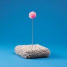 Kitty Square With Spring Pom Pom