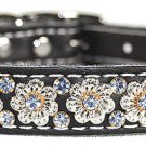 Signature Leather Fancy Filigree Crystal Collar
