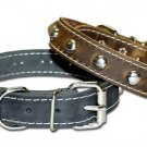 1" RG Leather collar stitch/ studded