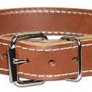 Leather working dog collar  2-ply