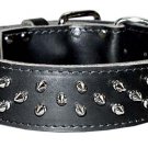 2 DF Full-Spiked Latigo Collar