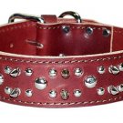 1 3/4 RG Spiked & Studded Latigo Cir