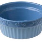 Designer Stoneware Tuscan Fluted Dog Dish 6