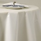 Orange  84in Round Plastic Disposable Party Tablecovers