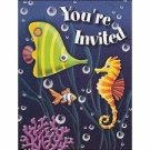 Sea Life Under The Sea Happy Birthday Invititations 8ct