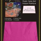 Cerise Plastic Rectangular Table Skirt 14ft.x29in