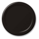 9" Black Luncheon Plastic Party 50ct. Plates