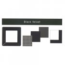 Black Velvet Border Texture Luncheon Napkins 24ct.