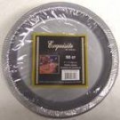 Silver 9" Luncheon  Plastic Party Plates 50ct.