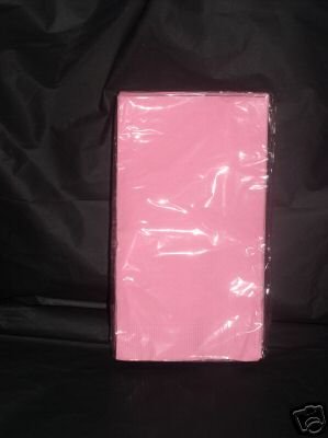 Solid Pink Guest Paper Party Napkin