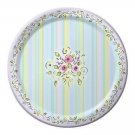 Happy Birthday Floral Vogue 10" Dinner Paper Plate