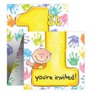 Cakes On Me 1st Birthday Invitations w/ Envelopes 8ct.