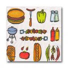 Summer Grillin Barbecue Paper Beverage Napkins 16ct.