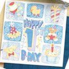 Happy 1st Birthday Boys Lunch Napkins 16ct.