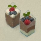 2.5 oz Plastic Slanted Cube Mini Dish 10ct. EMI610