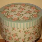 Round Floral Red Flowers Gift Box 6.25" Diameter NEW!!