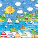 Calypso Summer Plastic Tablecloths 54" x 108"