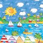 Calypso Summer Plastic Tablecloths 54" x 108"
