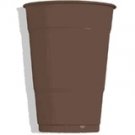 16oz. Chochlate Brown Plastic Party Cups 20ct.