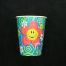 Retro Smile 9oz Hot/Cold Happy Birthday Paper Cup 8pk.