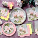 Spring Magnolia 7" Floral Dessert Paper Plates 8ct.