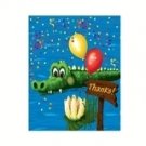 Swamp Party Alligator Birthday Thank You Cards 8ct.