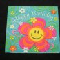 Retro Smile Happy Birthday Paper Lunch Napkin 16pk.