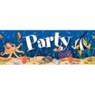 Sea Life Under The Sea Birthday Fringe Banner 6ft.