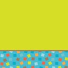 Circles & Square Plastic Party Tablecloth 54" x 108"