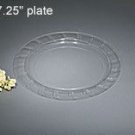 7" Clear Plastic Party Plates Etched Elegance 16ct.