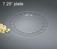 7" Clear Plastic Party Plates Etched Elegance 16ct.
