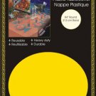Yellow 84in Round Plastic Disposable Party Tablecovers