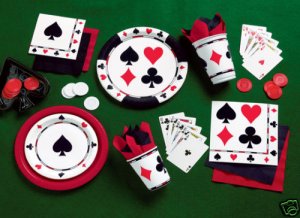 Card Game Casino Beverage Napkins 16ct.